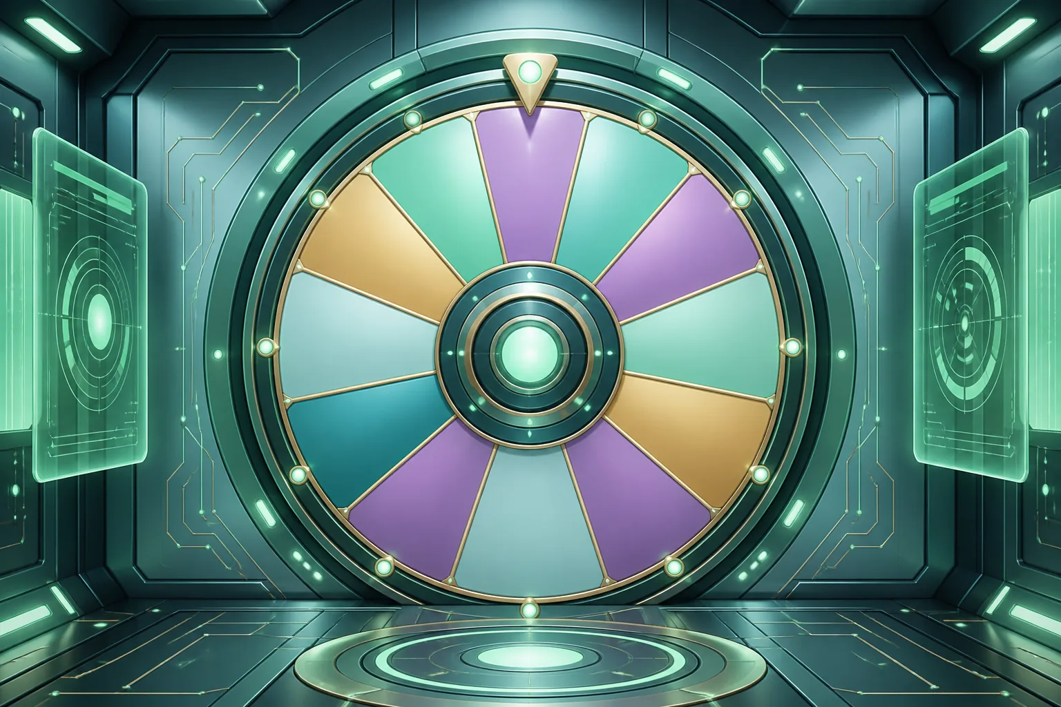 Cipher Spin themed game art